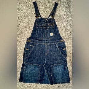 Carhartt Women's Denim Bib Overalls Dress-Medium